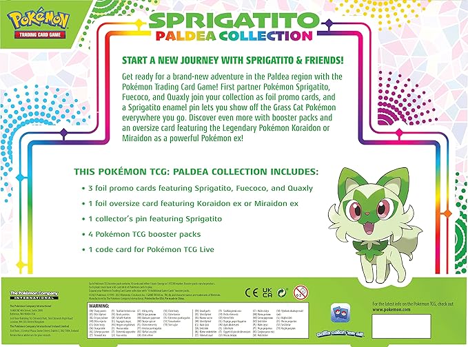 Pokemon Paldea Collection Sprigatito