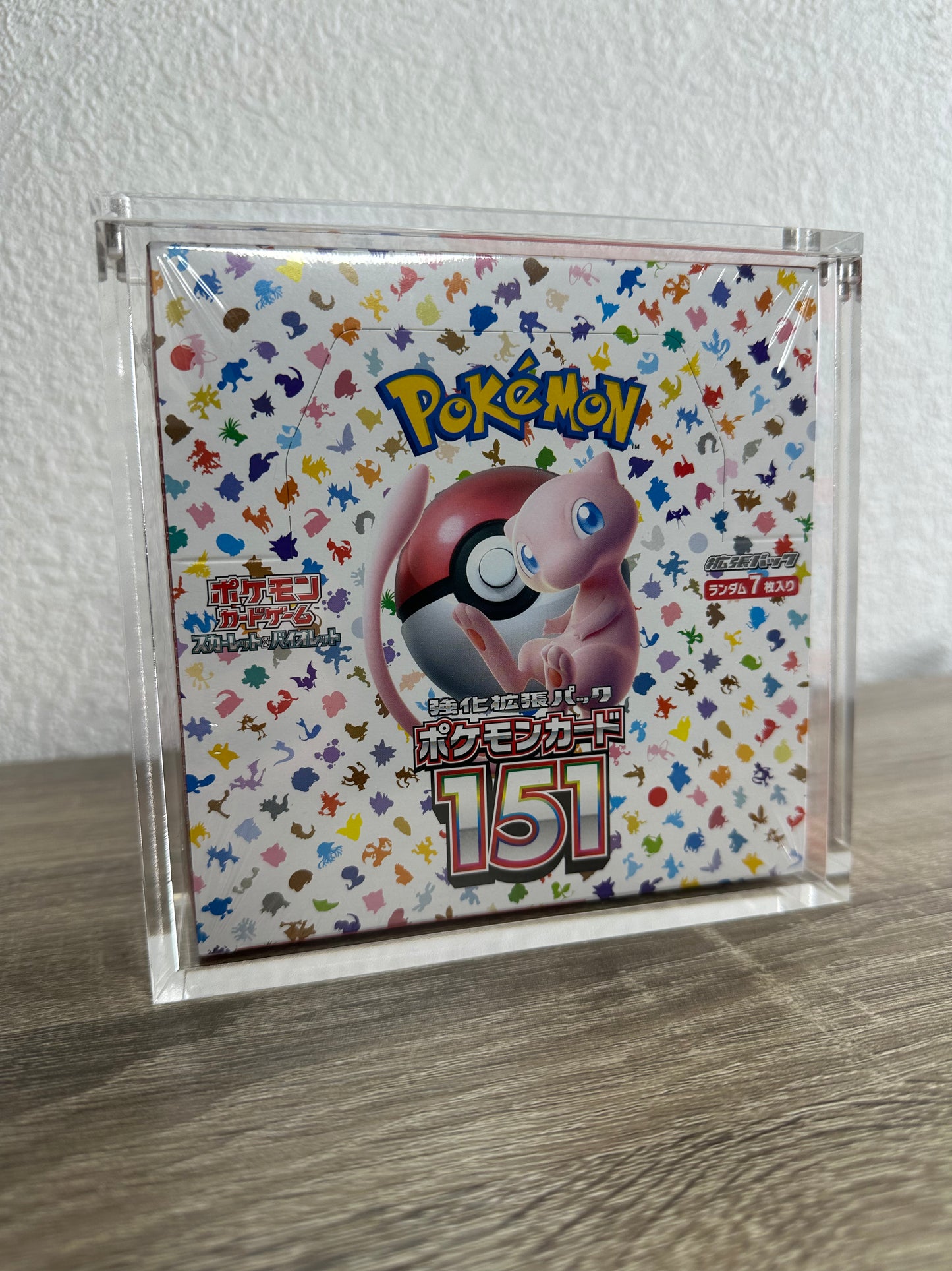 TCGVAULT Akryllåda för Japansk Pokémon Booster Box Förvaringslåda med Magnetlock & UV-skydd