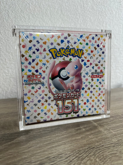 TCGVAULT Akryllåda för Japansk Pokémon Booster Box Förvaringslåda med Magnetlock & UV-skydd
