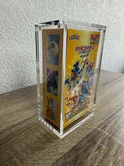 TCGVAULT Akryllåda för Japansk Premium Pokémon Booster Box Förvaringslåda med Magnetlock & UV-skydd