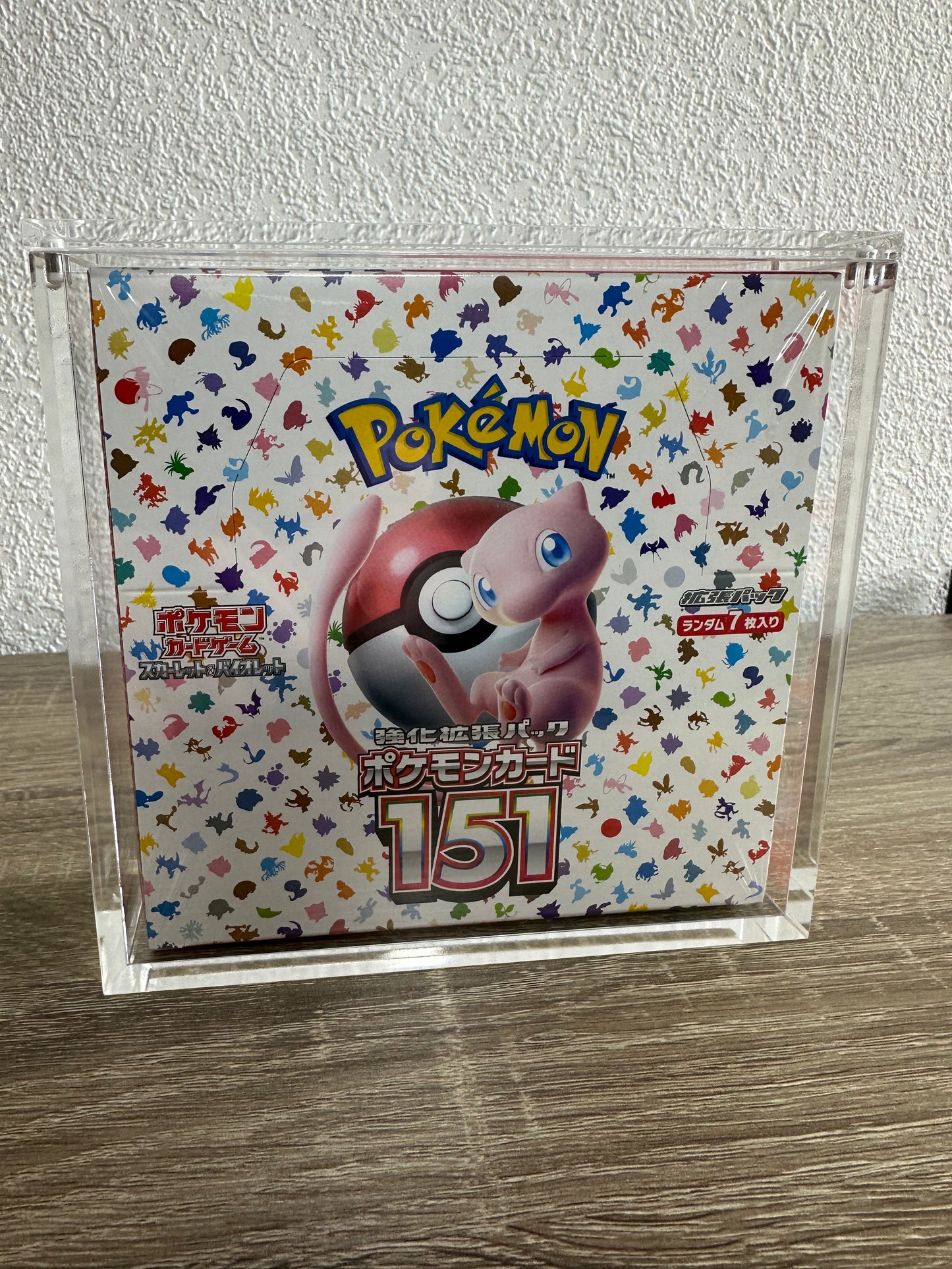TCGVAULT Akryllåda för Japansk Pokémon Booster Box Förvaringslåda med Magnetlock & UV-skydd