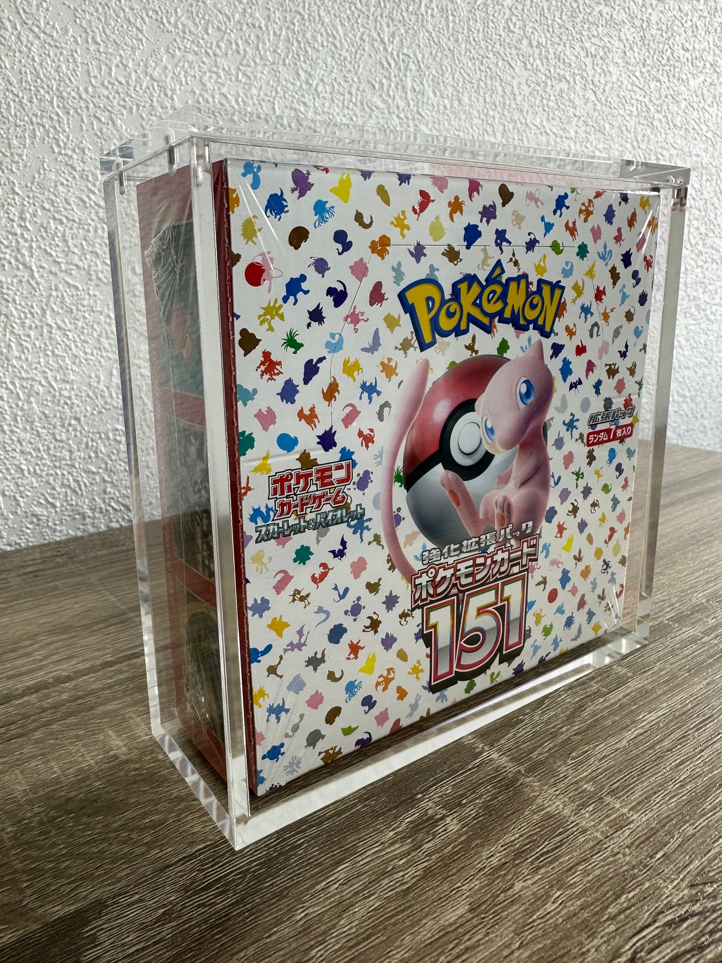 TCGVAULT Akryllåda för Japansk Pokémon Booster Box Förvaringslåda med Magnetlock & UV-skydd