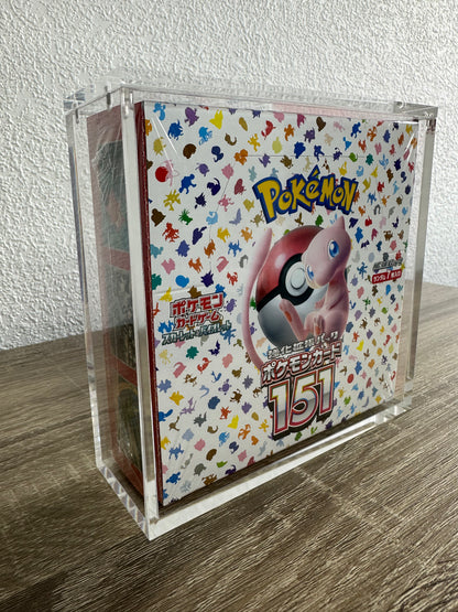 TCGVAULT Akryllåda för Japansk Pokémon Booster Box Förvaringslåda med Magnetlock & UV-skydd