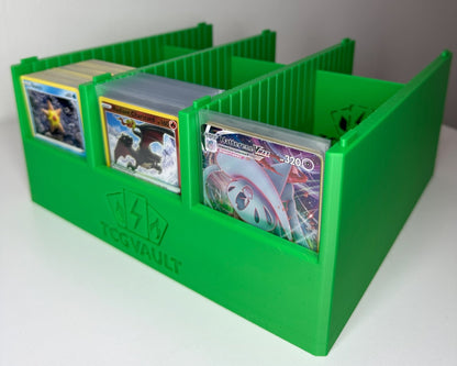 Förvaringslåda för Samlarkort Large – Stapelbar & Rymlig med Avskiljare