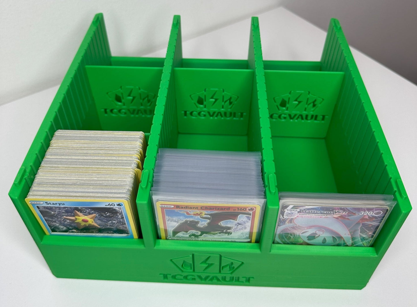 Förvaringslåda för Samlarkort Large – Stapelbar & Rymlig med Avskiljare