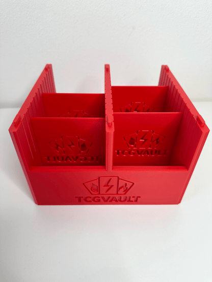 Förvaringslåda för Samlarkort Medium – Stapelbar & Rymlig med Avskiljare