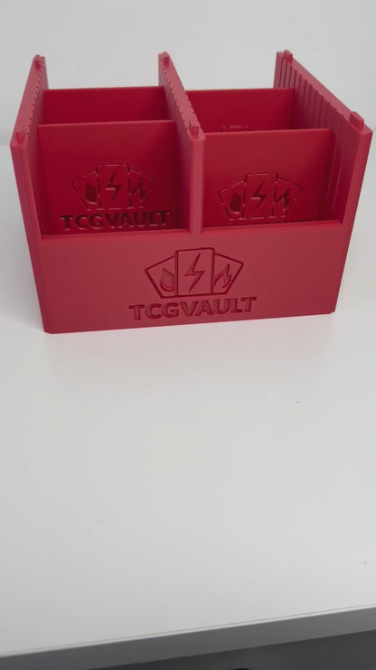 Förvaringslåda för Samlarkort Medium – Stapelbar & Rymlig med Avskiljare